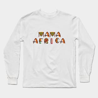 Text Mama Afrika Long Sleeve T-Shirt